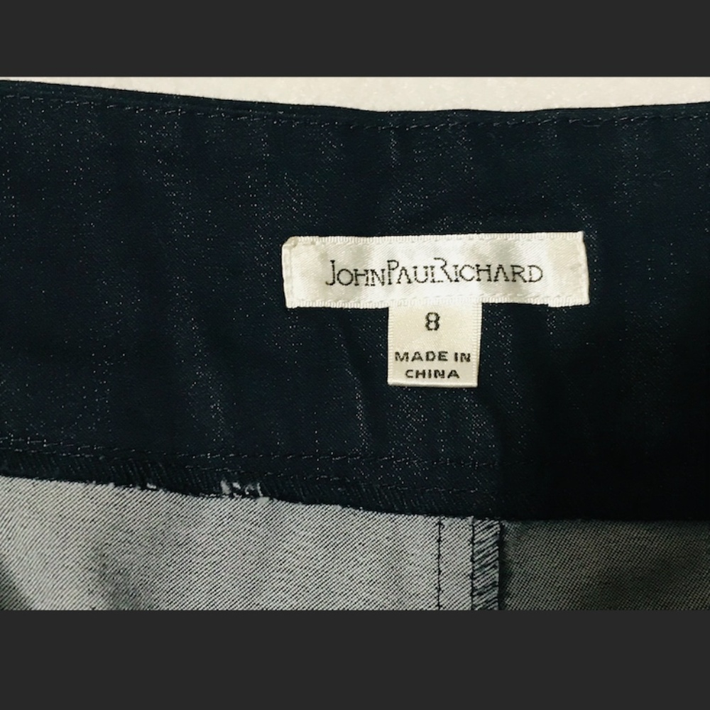 John Paul Richard Navy Blue Pantsuit Suit Set medium size 8 - Picture 10 of 11